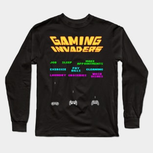 Gaming Invaders Long Sleeve T-Shirt